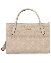 Guess - Logo-Embossed Tote Bag - Lyst