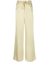 Nanushka - Wide-Leg Satin Trousers - Lyst