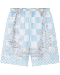 Versace - Shorts aus Seide mit Barocco-Print - Lyst