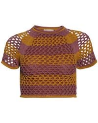 DIOTIMA - Rae Crochet-Detail Top - Lyst