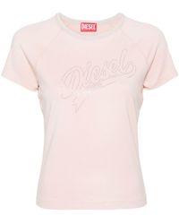 DIESEL - Camiseta T-Vincie con apliques de strass - Lyst