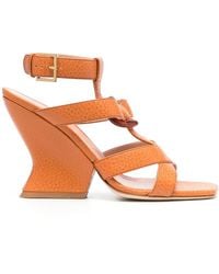 Alberta Ferretti - Sandales En Cuir À Brides 105 Mm - Lyst