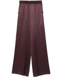 Eleventy - Elastic-Waist Silk Trousers - Lyst