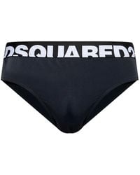DSquared² - Logo-Waistband Swimming Briefs - Lyst