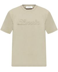 Lanvin - Logo-embossed T-shirt - Lyst
