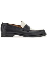Ferragamo - Logo-Debossed Two-Tone Loafers - Lyst