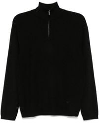 Emporio Armani - ハーフジップ セーター - Lyst