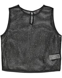 Peserico - Sequinned Open-Knit Top - Lyst