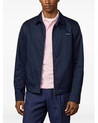 Hackett - Logo-Patch Bomber Jacket - Lyst