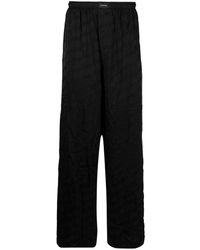 Balenciaga - Pantalones de pijama con efecto arrugado - Lyst