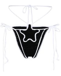 Gcds - Gehäkeltes Bikinihöschen Mit Stern-Patch - Lyst