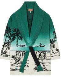 Alanui - Wave Bloom Vestjas Met Franje - Lyst