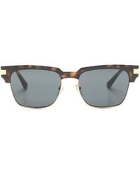 Versace - Logo-Detailing Square-Frame Sunglasses - Lyst