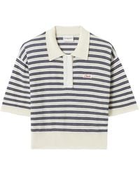 Claudie Pierlot - Striped Knit Polo - Lyst