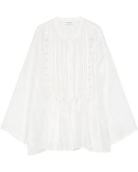P.A.R.O.S.H. - Geplooide Blouse Met Kralen - Lyst