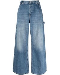 Pinko - Wide-leg Low-rise Jeans - Lyst