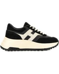 Hogan - Hi-Fi Suede And Nappa Leather Sneakers Shoes - Lyst