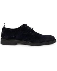 BOSS - Suede Derby Shoes - Lyst