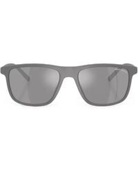 ARMANI EXCHANGE - Matte-Finish Rectangle-Frame Sunglasses - Lyst