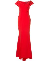 Safiyaa Schulterfreies 'Madison' Abendkleid - Orange