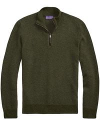 Ralph Lauren - Half-Zip Sweater - Lyst