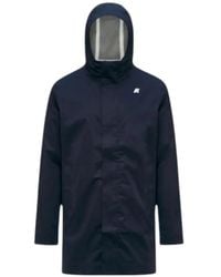K-Way - Tommy Hooded Logo-Detail Coat - Lyst