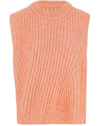 Sa Su Phi - Ribbed Crew Neck Sleeveless Sweater - Lyst