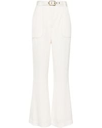 Zimmermann - Cropped Flared Trousers - Lyst