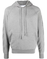 Off-White c/o Virgil Abloh - Knitted Logo-Detail Hoodie - Lyst
