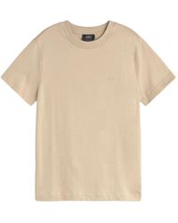 A.P.C. - Logo-Embroidered T-Shirt - Lyst