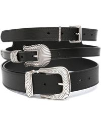 KATE CATE - Threesome Leather Belt - Lyst