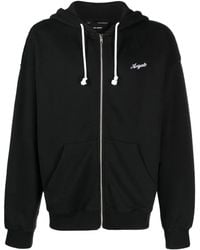 Axel Arigato - Embroidered-Logo Zip-Fastening Hoodie - Lyst