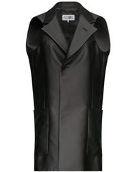 MM6 by Maison Margiela - Sleeveless Waistcoat - Lyst