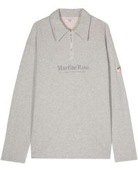 Martine Rose - Zip-Up Polo Shirt - Lyst