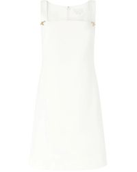 Genny - Square-Neck Rhinestone-Embellished Dress - Lyst