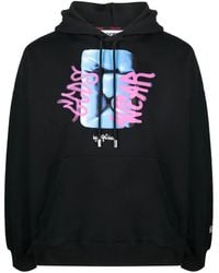 Gcds - Graphic-Print Cotton Hoodie - Lyst