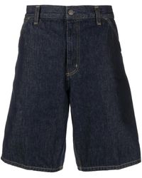 Carhartt - Logo-Patch Denim Cargo Shorts - Lyst