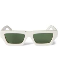 Off-White c/o Virgil Abloh - Manchester Sonnenbrille Mit Eckigem Gestell - Lyst