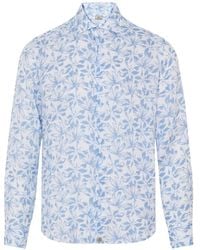 Sonrisa - Hemd Mit Blatt-Print - Lyst