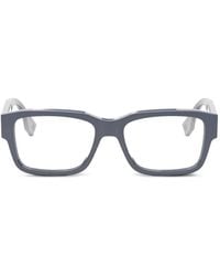 Fendi - Brille Mit Eckigem Gestell - Lyst