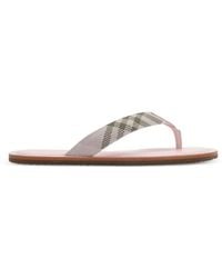 Burberry - Sandales Pavilion Check​ - Lyst