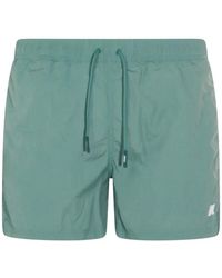 K-Way - Logo Swim Shorts - Lyst