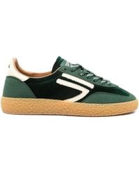 PURAAI - Velvet-Panel Sneakers - Lyst