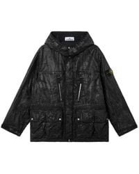 Stone Island - Q100027 Slick Nylon Tela-Tc Jacket - Lyst