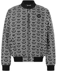 Philipp Plein - Nylon Bomber Monogram - Lyst