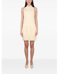 Max Mara - Rivle Pointelle Button Mini Dress - Lyst