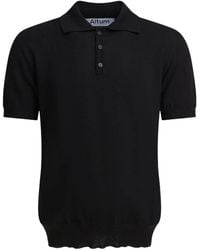 Altum - Short-Sleeve Knitted Polo Shirt - Lyst