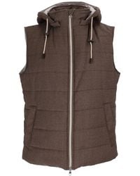L.B.M. 1911 - Quilted Hooded Gilet - Lyst