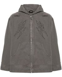 44 Label Group - Fraktur Cotton Hooded Jacket - Lyst