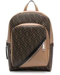 Fendi - Monogram-Pattern Backpack - Lyst